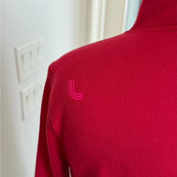 Lole Women's Red Quarter-Zip Jacket - Picture 3 of 4